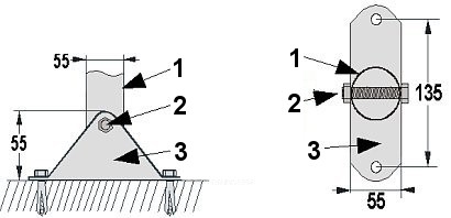 Podstawa masztu LC-MF-55 - Akcesoria monta�owe